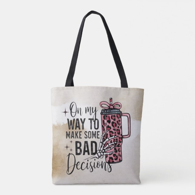 Caffeine & Bones Tote Bag (Back)