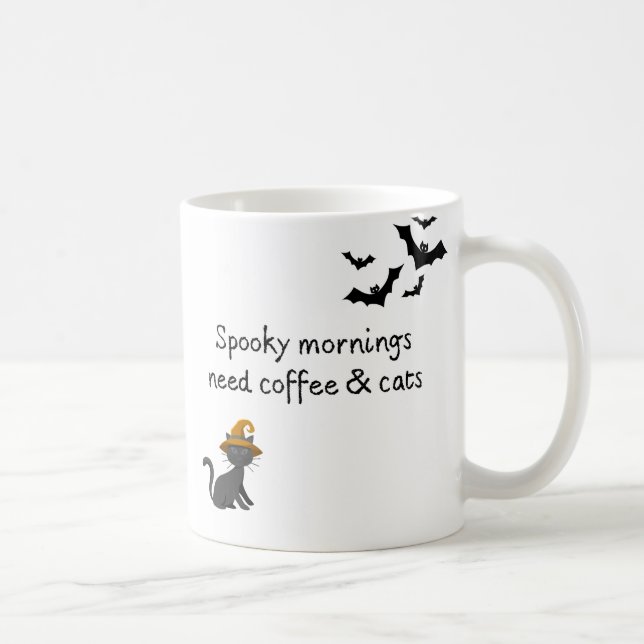 Caffeine, Cats & a Dash of Magic Coffee Mug (Right)