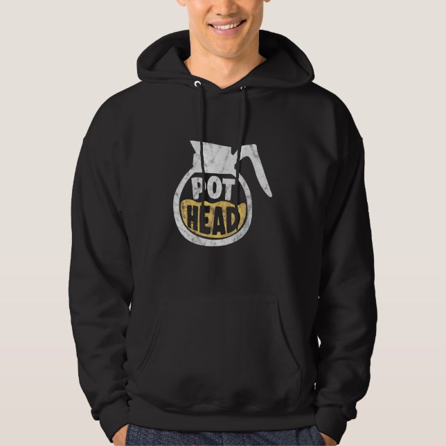 Caffeine Cbd Coffee Cup Humour Pun Hoodie (Front)