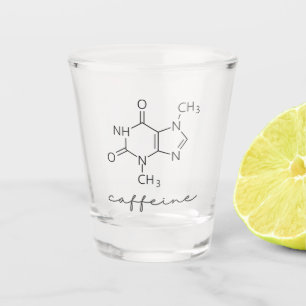Caffeine Chemistry Coffee Lovers Shot Glass