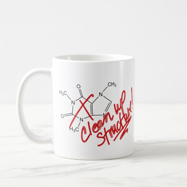 Caffeine Clean Up Structure! Mug - Fixed (Rightie) (Left)