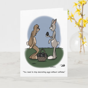 Caffeine Easter Greeting Card