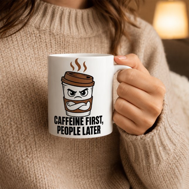 Caffeine First People Later Introvert Mug (Creator Uploaded)