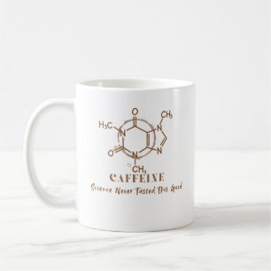 Caffeine Funny Coffee Science Design Mug