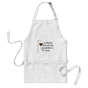 caffeine in IV, nurse humour Standard Apron