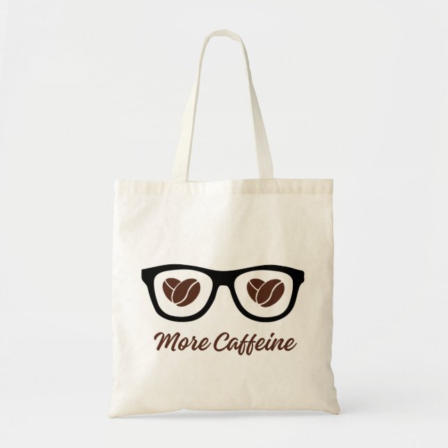 caffeine lovers tote bag  (Front)