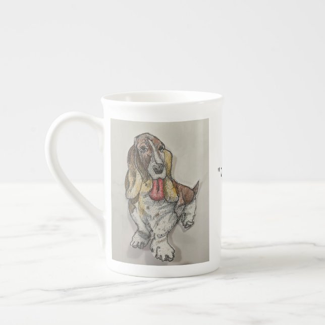 Caffeine Makes Me Hyper Bone China Mug (Left)