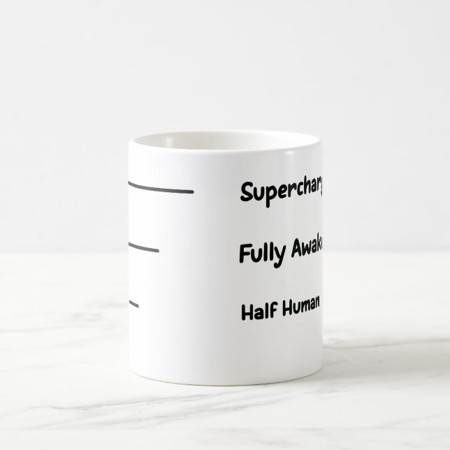 Caffeine Metre Mug – Coffee Levels for Every Mood (Center)