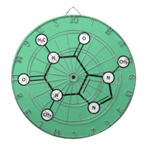 caffeine molecular structure dartboard