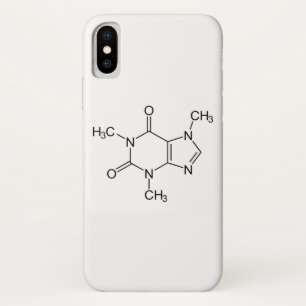 Caffeine Molecule Chemistry Coffee Atoms Case-Mate iPhone Case