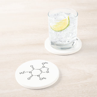 Caffeine Molecule Chemistry Coffee Atoms Coaster