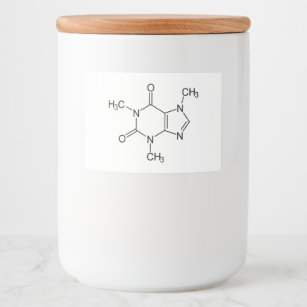Caffeine Molecule Chemistry Coffee Atoms Food Label