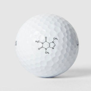 Caffeine Molecule Chemistry Coffee Atoms Golf Balls