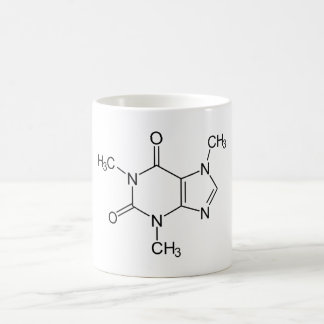 Caffeine Molecule Chemistry Coffee Atoms Magic Mug