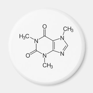 Caffeine Molecule Chemistry Coffee Atoms Magnet