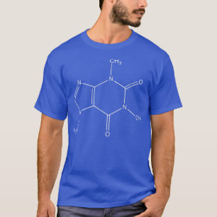 Caffeine Molecule Chemistry Science Caffeine Lover T-Shirt