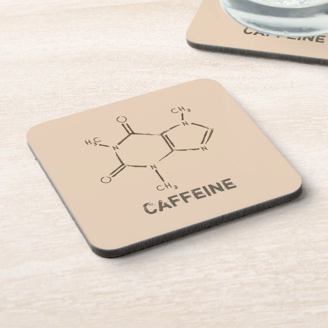 Caffeine Molecule Coaster (Left Side)
