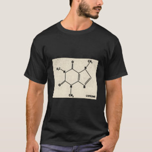 Caffeine Molecule Coffee Lovers Chemistry T-Shirt