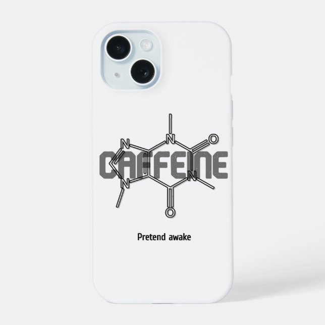 Caffeine Molecule iPhone Case (Back)