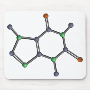 Caffeine molecule mouse pad