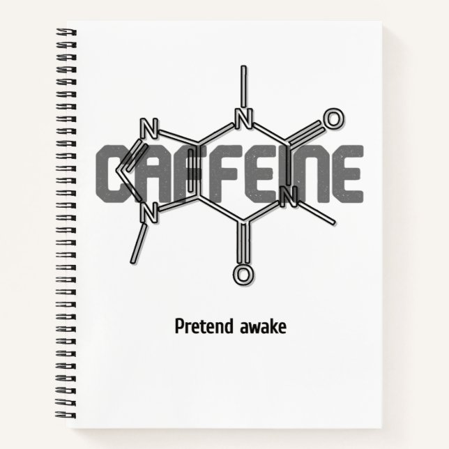 Caffeine Molecule Notebook (Front)