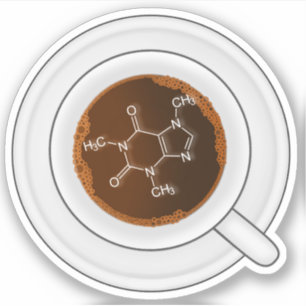 Caffeine Molecule (Structure) Coffee Cup