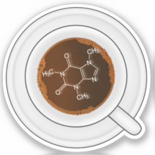 Caffeine Molecule (Structure) Coffee Cup