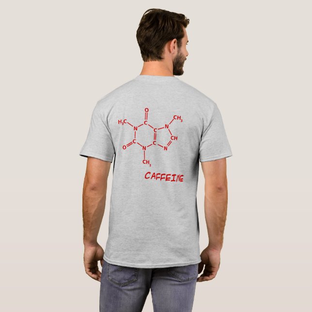 Caffeine Molecule T-Shirt (Back Full)