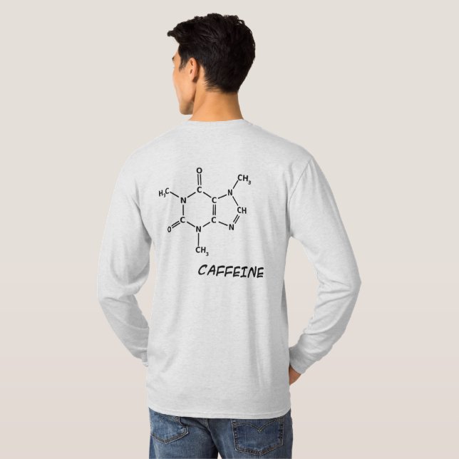 Caffeine Molecule T-Shirt (Back Full)