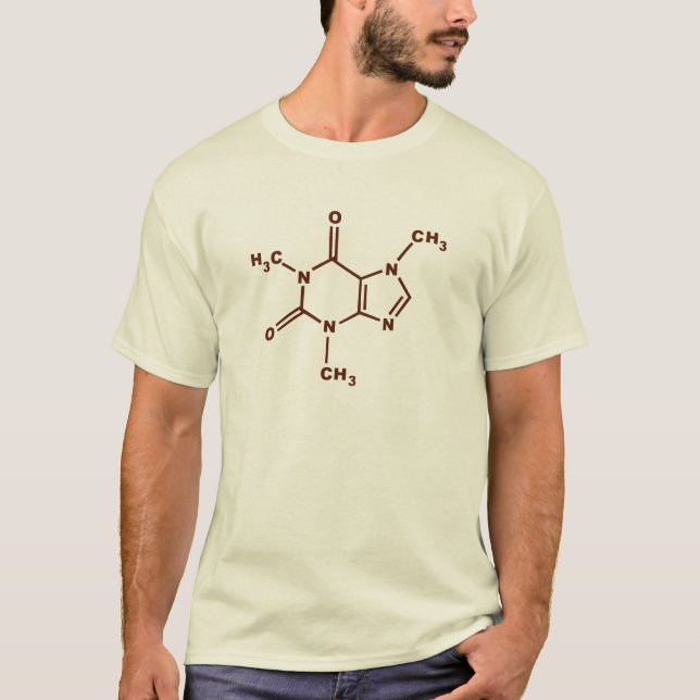 Caffeine Molecule T-Shirt (Front)