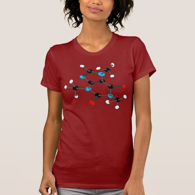 Caffeine Molecule T-shirt (Front)