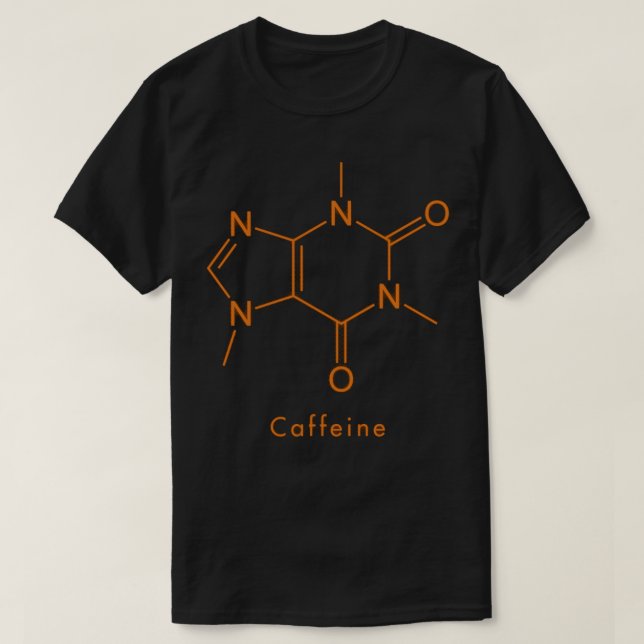 Caffeine molecule T-Shirt (Design Front)
