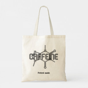 Caffeine Molecule Tote Bag