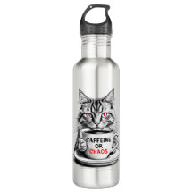 Caffeine Or Chaos Cat Coffee Lover