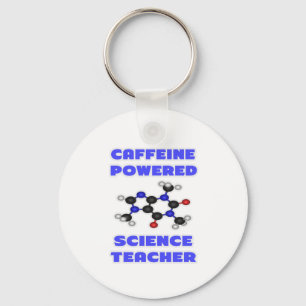 Caffeine Powered Science Teacher Key Ring