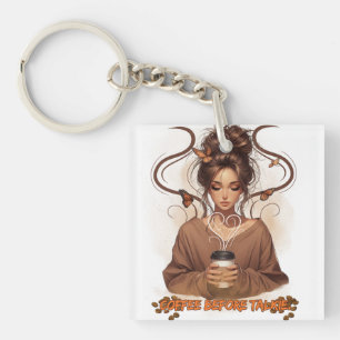Caffeine Queen Key Ring