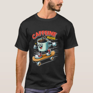 Caffeine Rush Coffee Fun Coffee Lover T-Shirt
