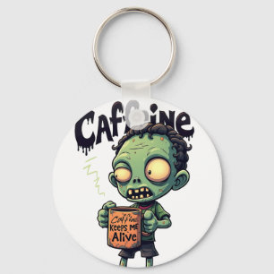 Caffeine Zombie Keychain
