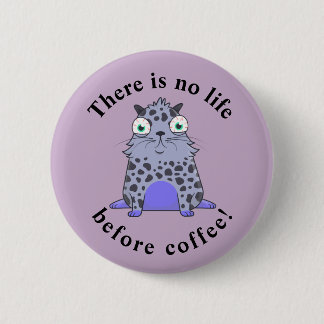 Caffelotta cryptokitty wants coffee 6 cm round badge