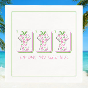 Caftans & Cocktails Preppy Mahjong Ladies Cheetah Napkin