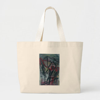 caged band large tote bag