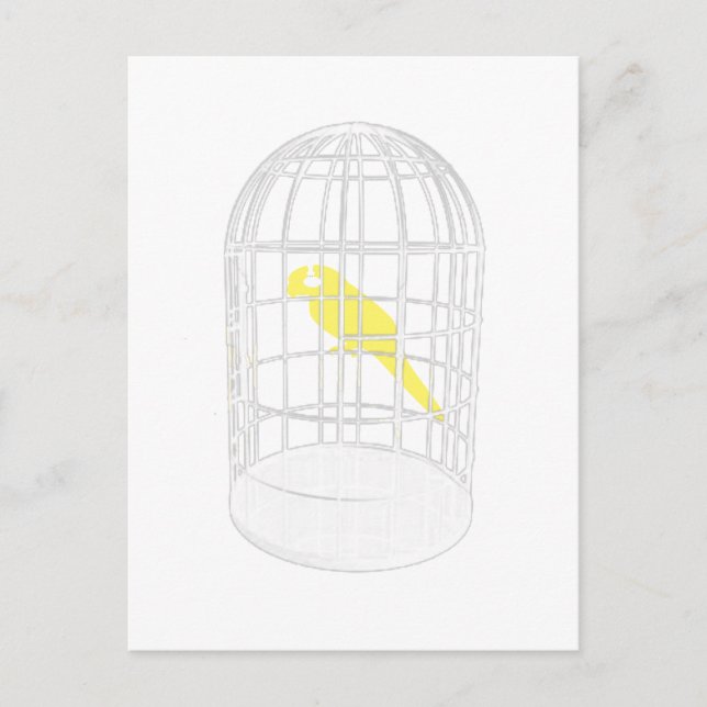 Caged Bird Postcard (Front)