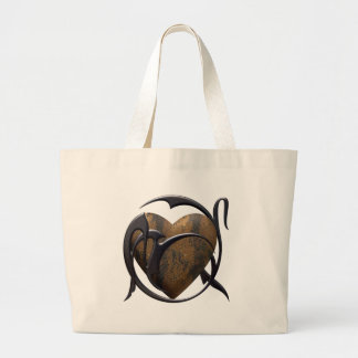 Caged Heart Large Tote Bag