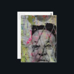 caged man retro junk journal Mixed Media Collage Postcard<br><div class="desc">A mixed media collage made and photographed by Angelandspot in the year 2026 with vintage images</div>