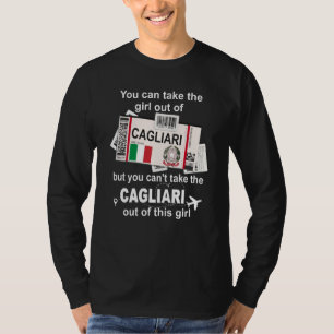 Cagliari Boarding Pass Cagliari Girl Cagliari T-Shirt