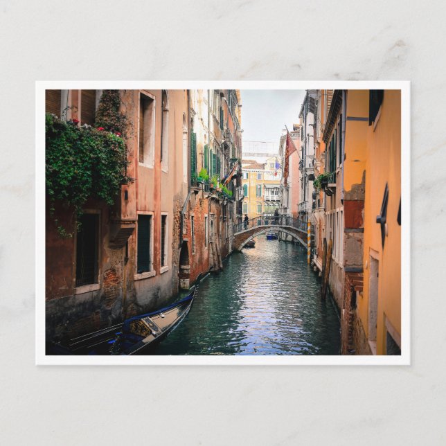 Cagliari Sardinia Italian Village Canal Houses Postcard (Front)