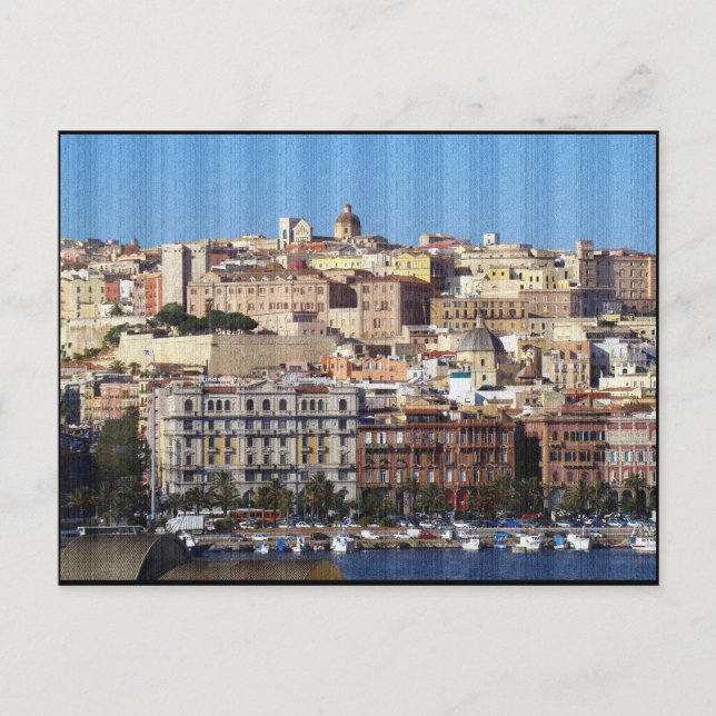 Cagliari, Sardinia, Italy (Canvas Effect) Postcard (Front)