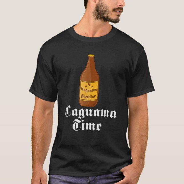 Caguama Time Shirt Cerveza Caguama Camisa en Espan (Front)
