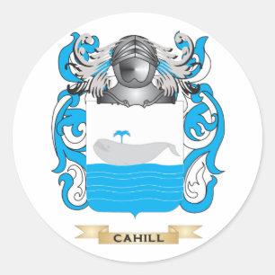 Cahill Coat of Arms (Family Crest) Classic Round Sticker