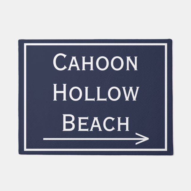 Cahoon Hollow Beach Wellfleet MA Doormat (Front)